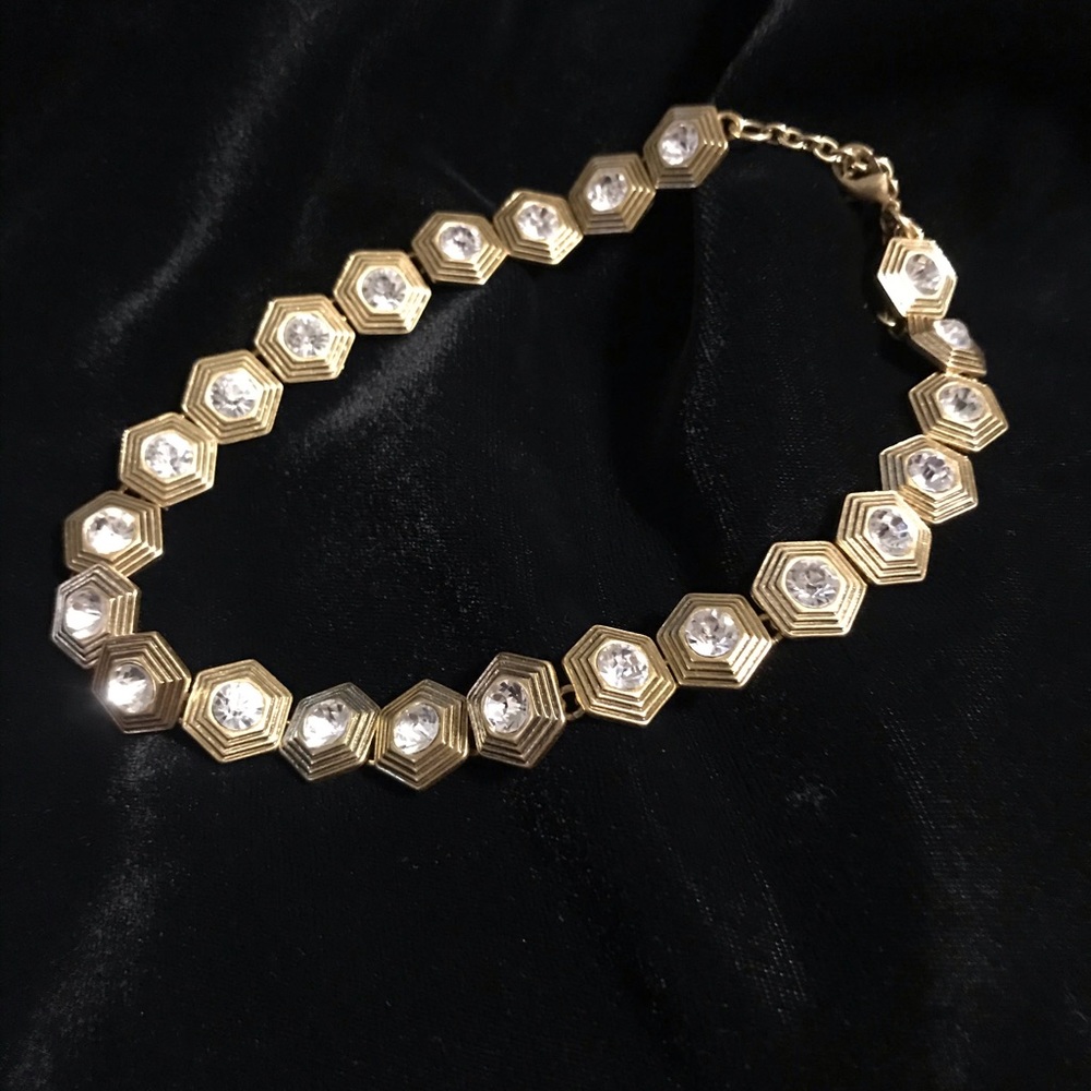 JCrew Pre-owned Crystal Gold Tone Choker